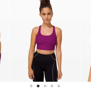 Lululemon Energy Bra Long Line Ribbed